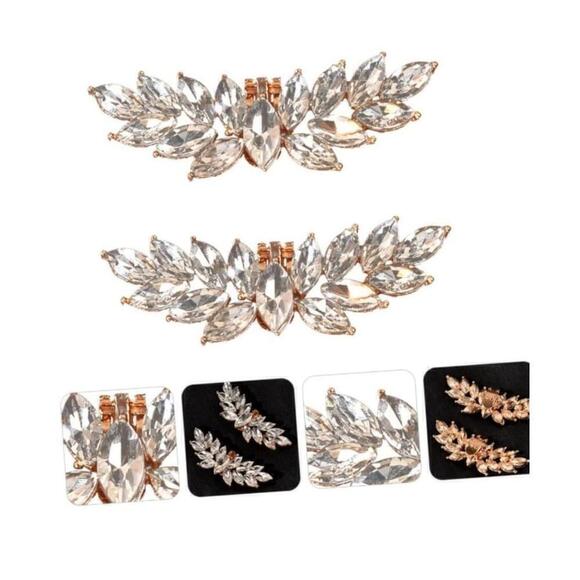 Detachable Shoe Accessory Clips In Gold - Picture 8 of 10